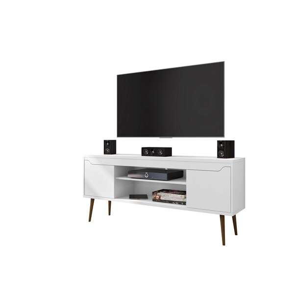 Manhattan Comfort Bradley 62.99 TV Stand, White 228BMC6 - main
